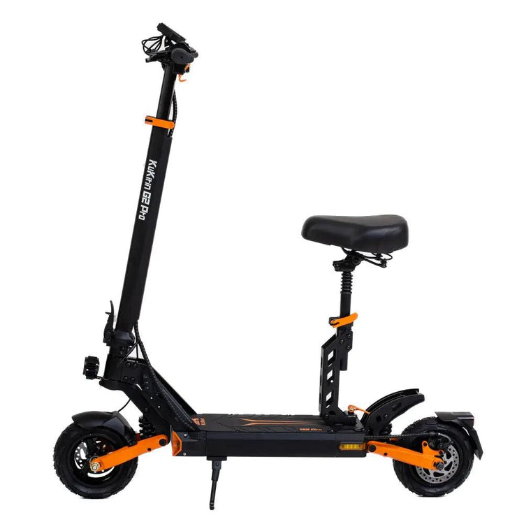KuKirin G2 Pro electric scooter with lithium battery, 600W motor, foldable design, and LED display