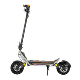 KuKirin A1 hulajnoga elektryczna srebrna z kolorowymi detalami i LED oświetleniem