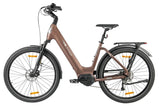 Elektrowe rower miejski TTGO Z5 z silnikiem centralnym i fioletową ramą