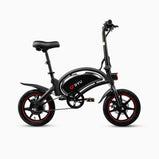 Składany rower elektryczny DYU D3F 14-calowy z mocnym silnikiem 250W, baterią 36V 10Ah, wytrzymałymi oponami i hamulcami tarczowymi, kompaktowy i lekki design