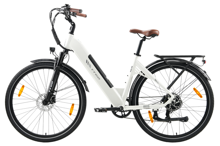 TTGO C3 Pro 28-calowy elektryczny rower miejski z silnikiem bezszczotkowym 250W i dużą baterią 36V 20Ah