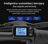 Składany czarny rower elektryczny DYU A5 14-calowy z wyjmowaną baterią i silnikiem 250W