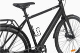 Rower elektryczny DYU Stroll 1 z lekką aluminiową ramą i wyjmowaną baterią, szybki silnik 250W, opony CST 700C, podwójne hamulce tarczowe, elegancki design miejskiego roweru.