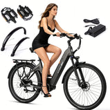 TTGO C7 SE rower elektryczny miejski 250 W w kolorze czarnym z akcesoriami i ładowarką