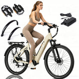 TTGO C7 SE rower elektryczny miejski 250 W z akcesoriami, ładowarką, pedałami i błotnikami